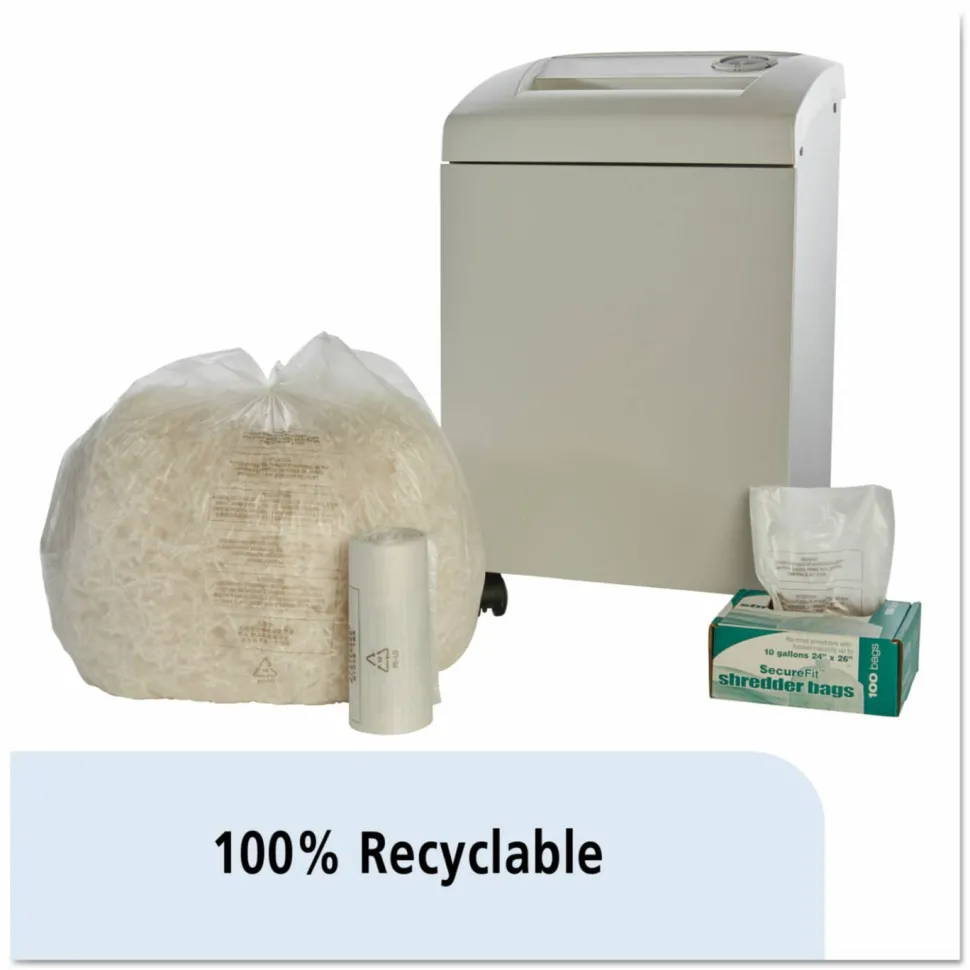 AbilityOne 8105013994791, SKILCRAFT Heavy-Duty Shredder Bags, 20 gal Capacity, 100/Box