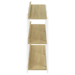 Accent Table, Console, Entryway, Narrow, Sofa, Living Room, Bedroom, Natural Laminate, Black Metal, Contemporary, Modern
