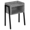 Accent Table, Side, End, Nightstand, Lamp, Living Room, Bedroom, White Laminate, Contemporary, Modern