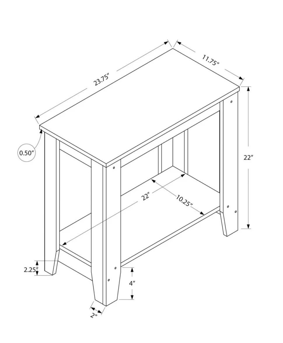 Accent Table, Side, End, Nightstand, Lamp, Living Room, Bedroom, Contemporary, Modern