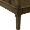 Accent Table, 2 Tier, End, Side Table, Nightstand, Bedroom, Narrow, Lamp, Storage Drawer, Brown Veneer, Traditional