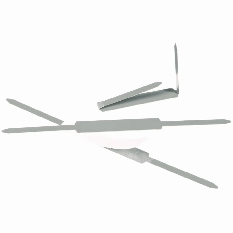 ACCO Economy Self-Adhesive Fasteners, 2 3/4 Long, Silver, Box Of 100