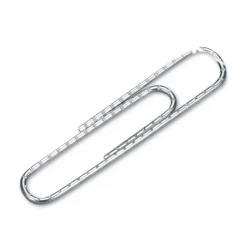 ACCO Economy Paper Clips, 1000 Total, No. 1, Silver, 100 Per Box, Pack Of 10 Boxes