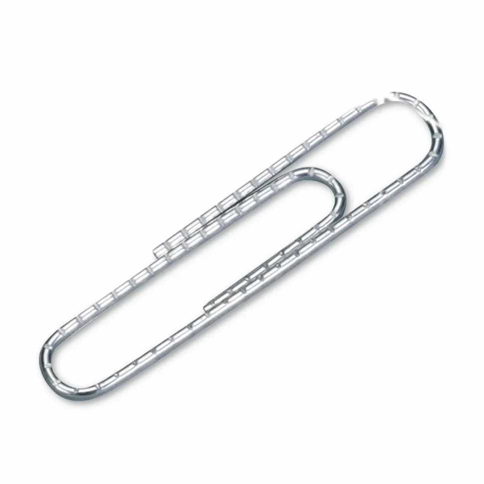 ACCO Economy Paper Clips, 1000 Total, No. 1, Silver, 100 Per Box, Pack Of 10 Boxes