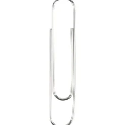ACCO Paper Clips, Jumbo, Smooth, Silver, 20-Sheet Capacity, 100 Clips/Box, 10 Boxes/Pack