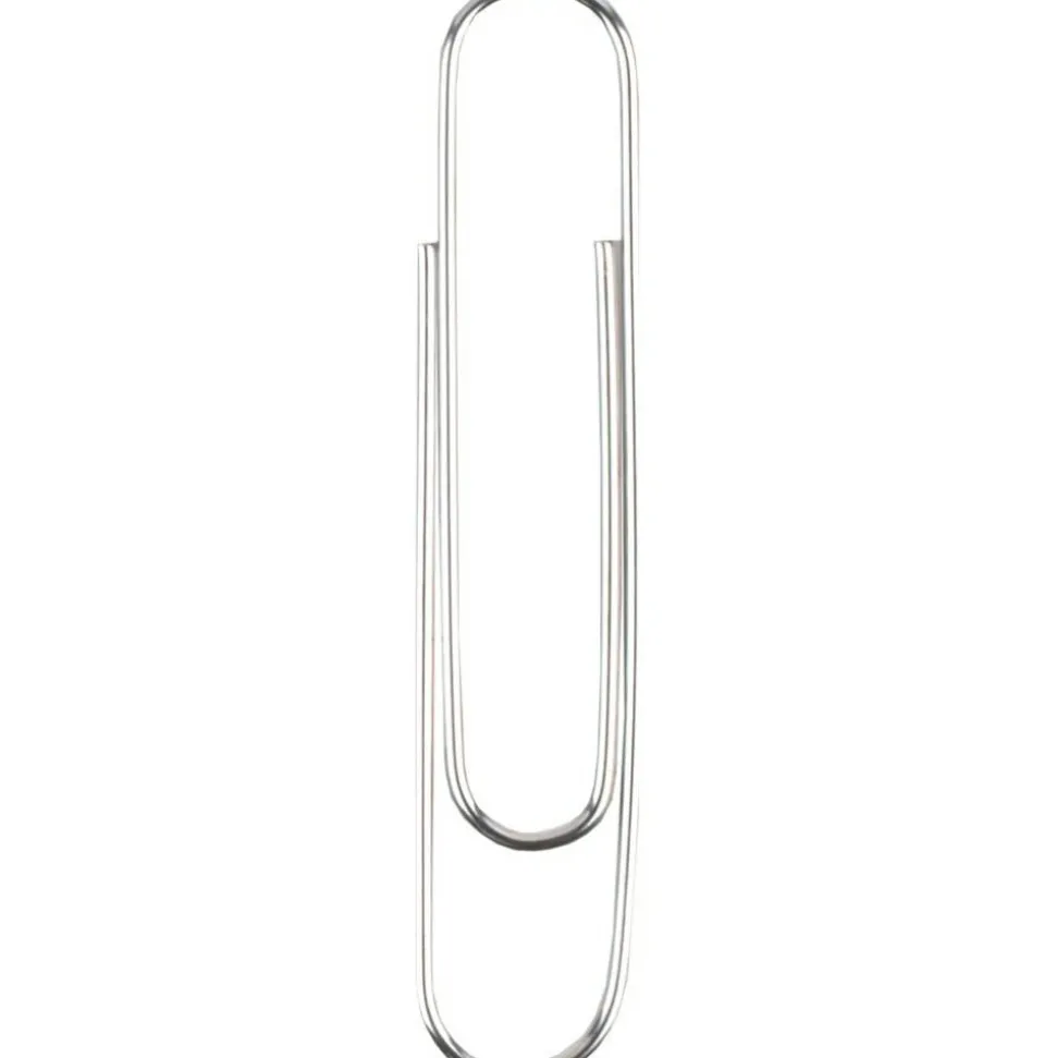 ACCO Paper Clips, Jumbo, Smooth, Silver, 20-Sheet Capacity, 100 Clips/Box, 10 Boxes/Pack