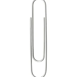ACCO Paper Clips, Jumbo, Smooth, Silver, 20-Sheet Capacity, 100 Clips/Box, 10 Boxes/Pack