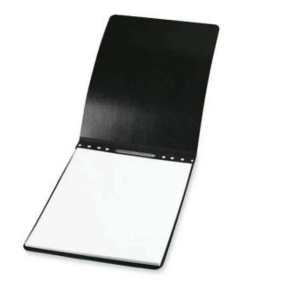 ACCO Pressboard Report Cover, Letter Size, 60% Recycled, Top Hinge, 2" Capacity, Black