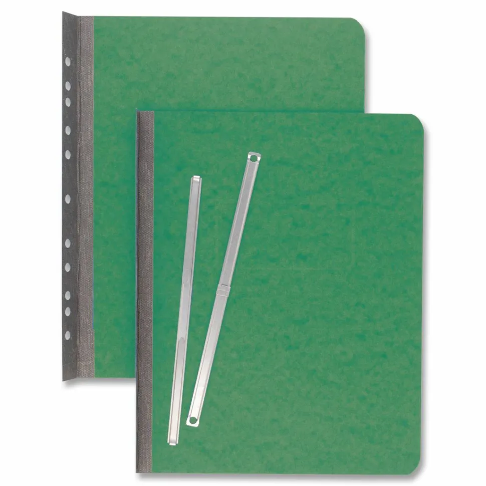 ACCO Presstex Binder, Side Bound, 11" x 8 1/2", 60% Recycled, Dark Green