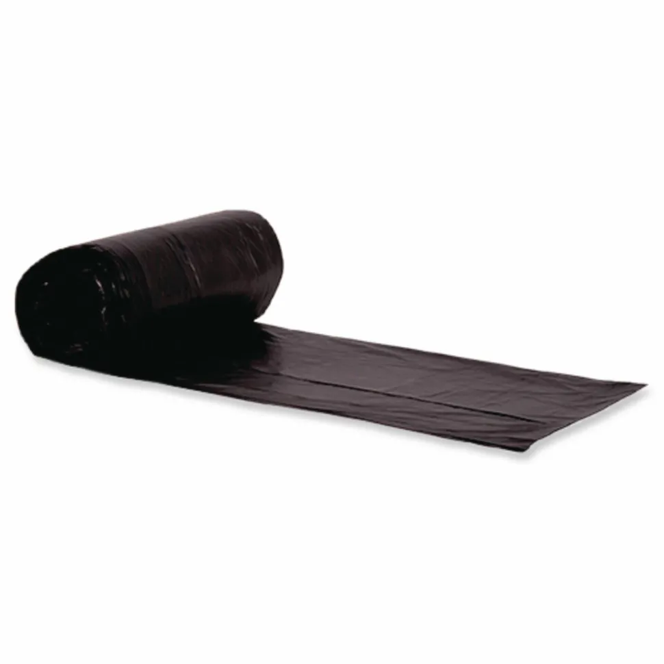 AccuFit Linear Low Density Can Liners with AccuFit Sizing, 16 gal, 1 mil, 24" x 32", Black, Flat Pack, 250/Carton