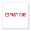 ACCUSTAMP2 Pre-Inked Shutter Stamp, Red, PAST DUE, 1.63 x 0.5