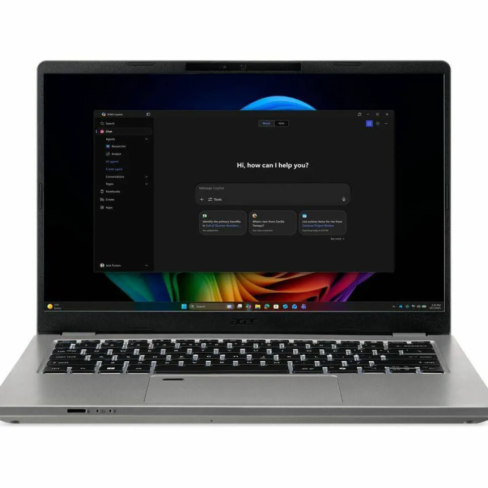 Acer TravelMate P4 14 AI TMP414-56 TMP414-56-54N2 14" Clamshell Copilot+ PC Notebook - WUXGA - 120 Hz - Intel Core Ultra 5 322 - 16 GB - 512 GB PCI Express NVMe 4.0 SSD - English (US) Keyboard - Iron