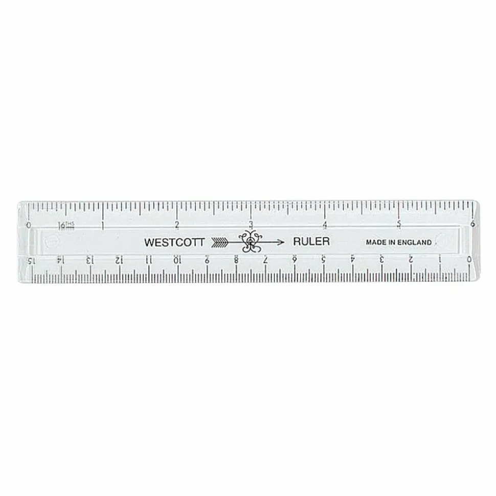 Acme Durable Plastic 6" Clear Ruler