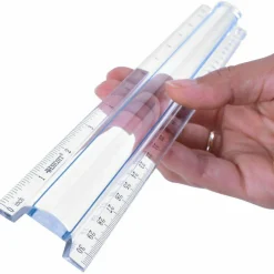 Acme Magnifying Ruler, Clear, 12