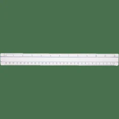 Acme Magnifying Ruler, Clear, 12