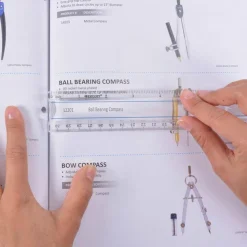 Acme Magnifying Ruler, Clear, 12