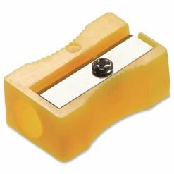 Acme United Plastic Manual Pencil Sharpener, Assorted Colors, Pack Of 24