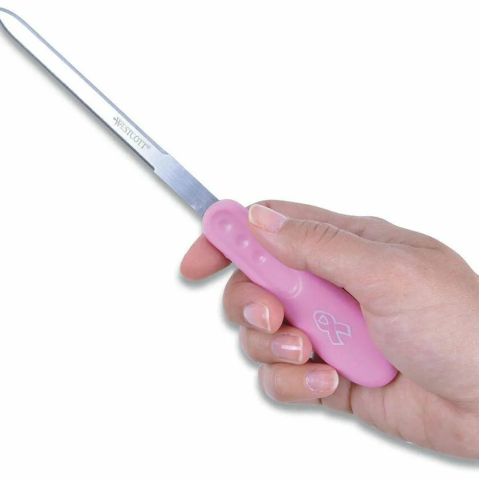 Acme United Pink Ribbon 9" Letter Opener, Pink