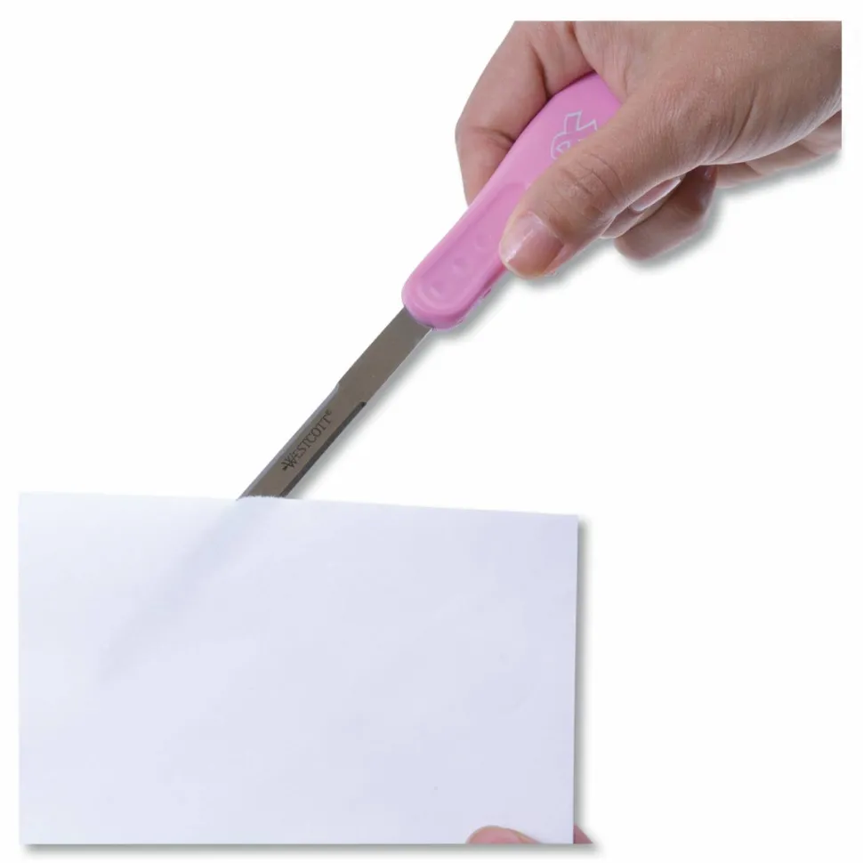 Acme United Pink Ribbon 9" Letter Opener, Pink