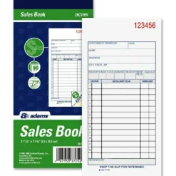 Adams Carbonless 2-Part Sales Book, 3 11/32