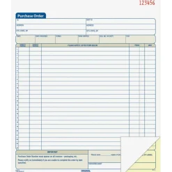 Adams Carbonless Purchase Order Book, 8 3/8