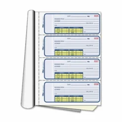 Adams Manifold Receipt Book, 2 Parts, 2-3/4