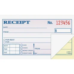 Adams Money/Rent Receipt Book, 5 3/8
