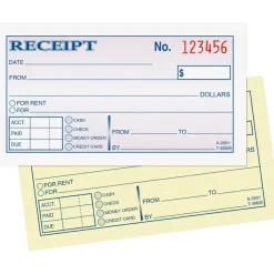 Adams Money/Rent Receipt Book, 5 3/8