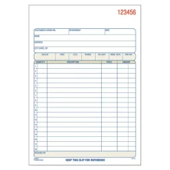 Adams Multipart Sales Order Pad, 18 Lines, Two-Part Carbonless, 5.56 x 7.94, 50 Forms Total