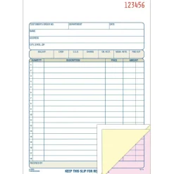 Adams Multipart Sales Order Pad, Three-Part Carbonless, 5.56 x 7.94, 50 Forms Total
