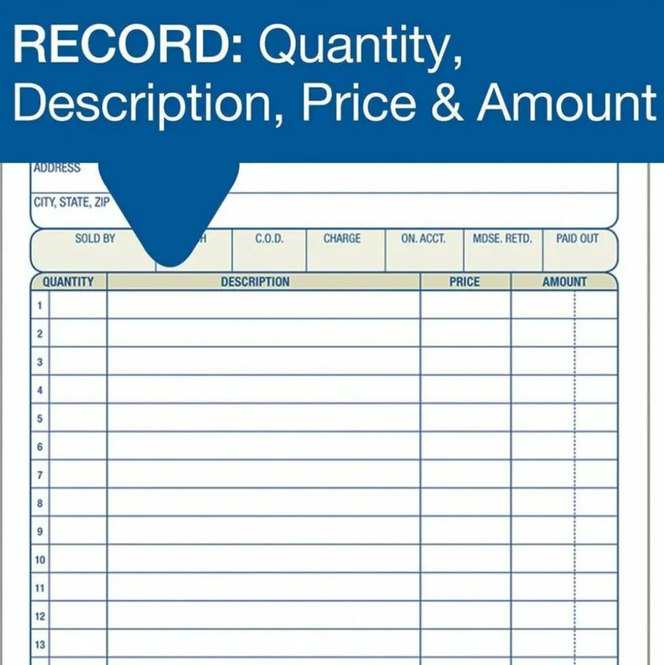 Adams Multipart Sales Order Pad, Three-Part Carbonless, 5.56 x 7.94, 50 Forms Total