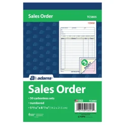 Adams Multipart Sales Order Pad, Three-Part Carbonless, 5.56 x 7.94, 50 Forms Total