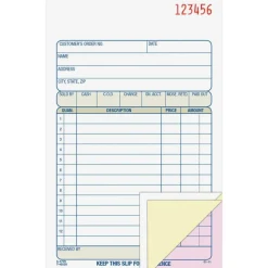 Adams Multipart Sales Order Pad, Three-Part Carbonless, 4.19 x 6.69, 50 Forms Total