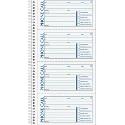 Adams Spiral Bound Phone Message Book, 11