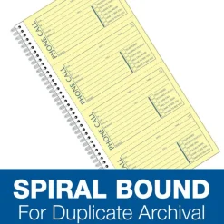 Adams Spiral Bound Phone Message Book, 11