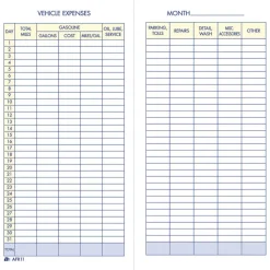 Adams Vehicle Expense Book