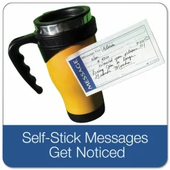 Adams Write n' Stick Phone Message Book, 11" x 5 1/4", 200 Messages, Canary/White