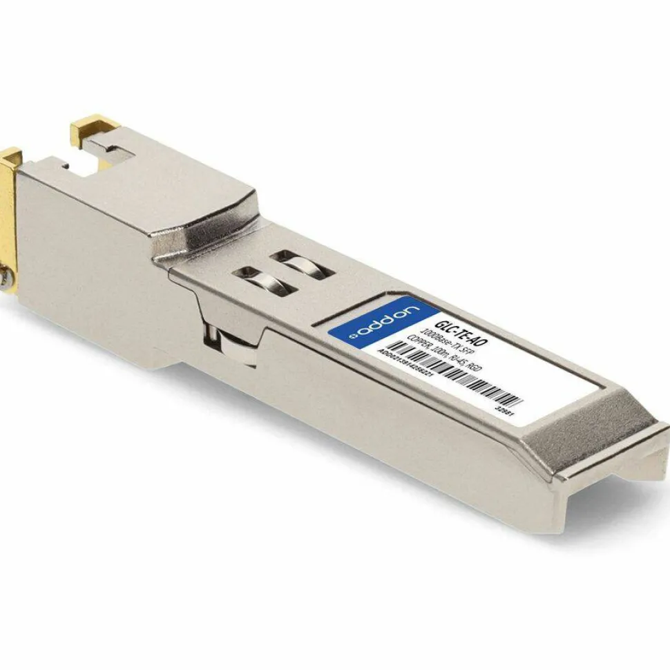 AddOn Cisco GLC-TE Compatible TAA 10/100/1000Base-TX SFP Transceiver (Copper, 100m, RJ-45, -40 to 85C)
