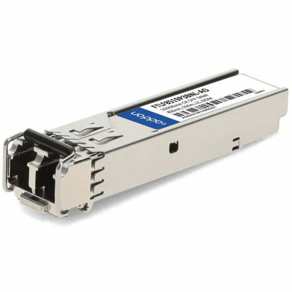 AddOn Finisar FTLF8519P3BNL Compatible TAA 1000Base-SX SFP Transceiver (MMF, 850nm, 550m, LC, DOM, -40 to 85C)