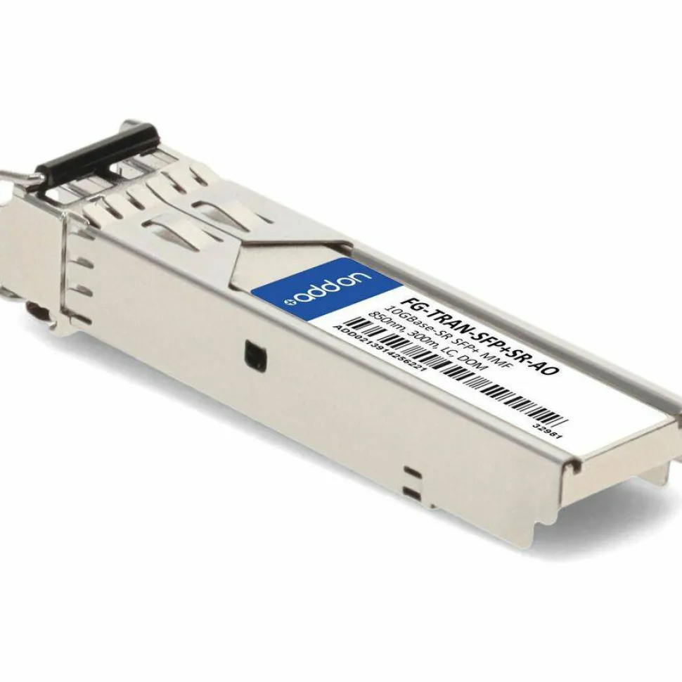 AddOn Fortinet FG-TRAN-SFP+SR Compatible TAA 10GBase-SR SFP+ Transceiver (MMF, 850nm, 300m, LC, DOM)