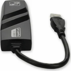 AddOn Lenovo 4X90E51405 Compatible USB A 3.0 Male to RJ-45 Female Black Adapter