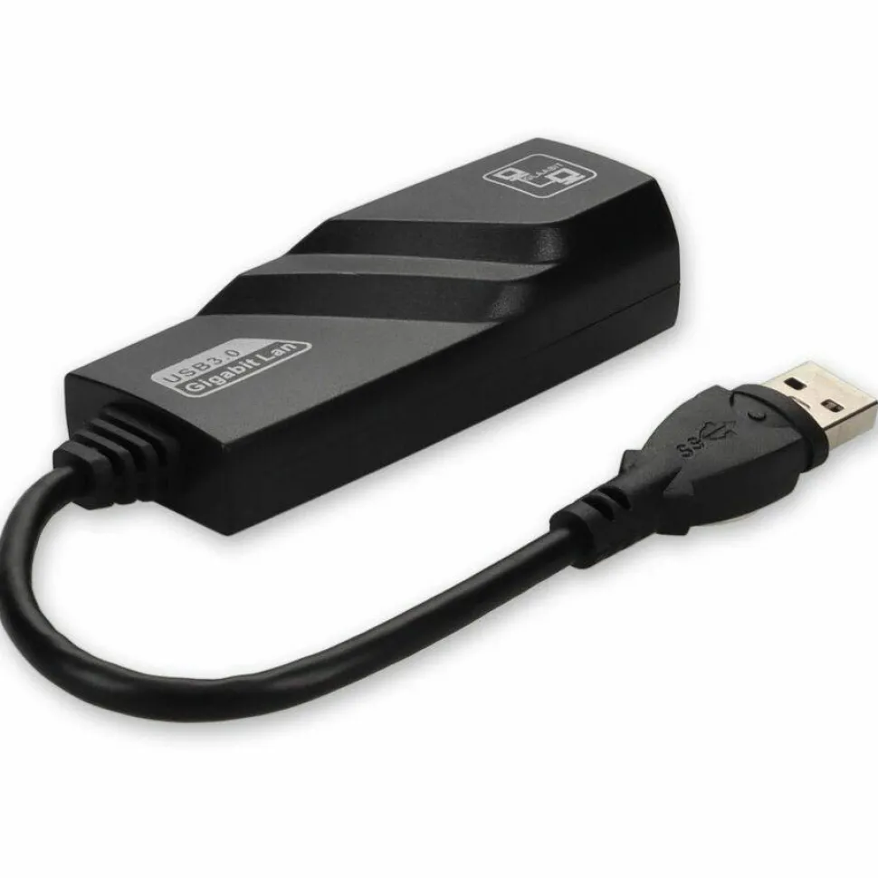 AddOn Lenovo 4X90E51405 Compatible USB A 3.0 Male to RJ-45 Female Black Adapter