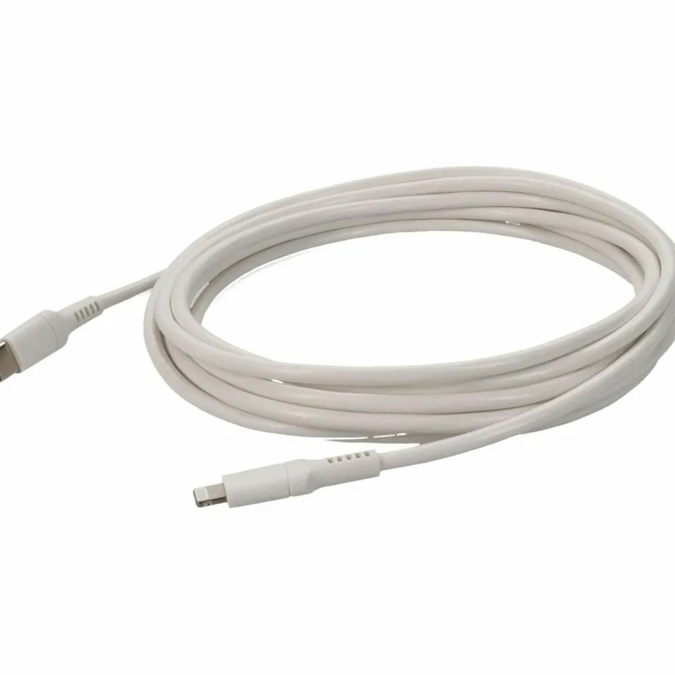 AddOn 1.0m (3.3ft) USB C 3.1 Male to Lightning Male White Sync and Charge Cable