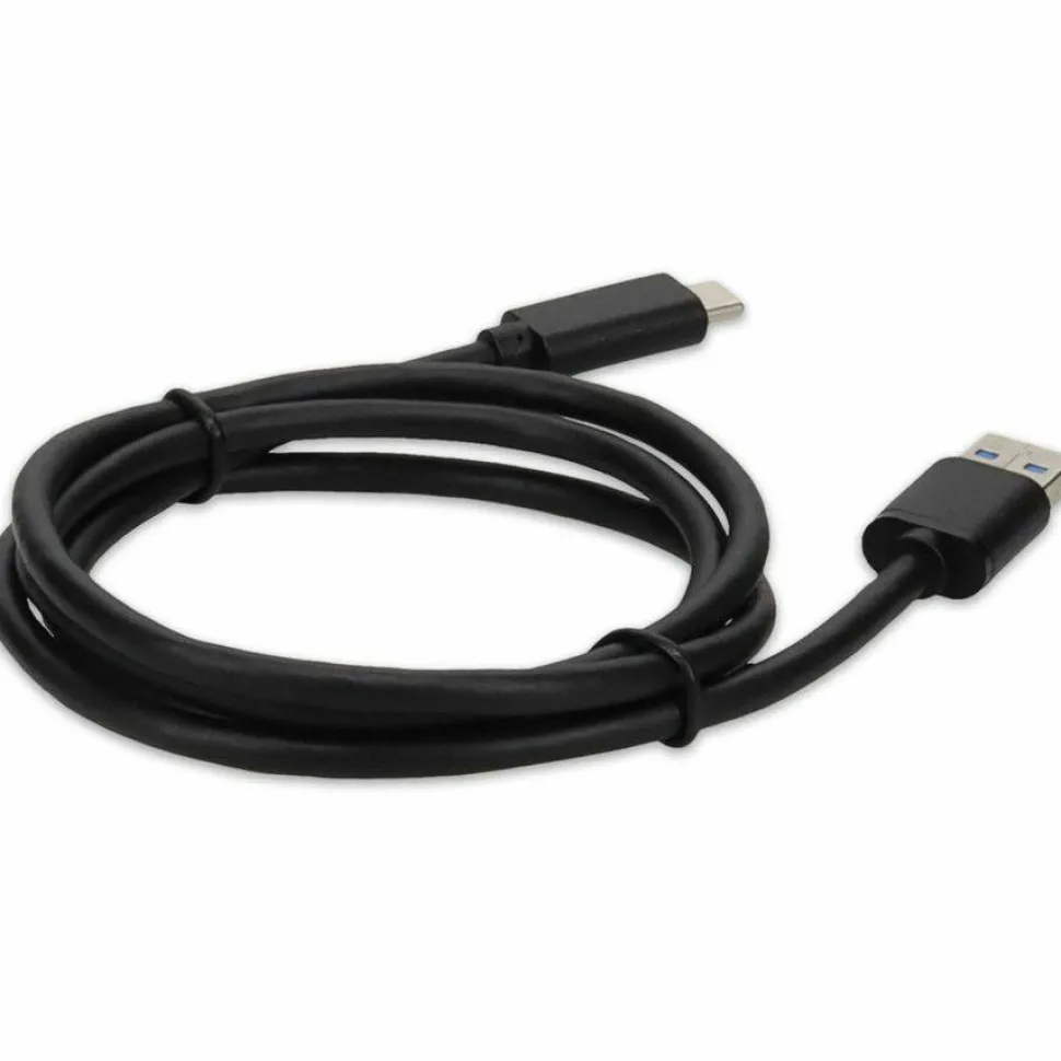 AddOn 1.0m (3.3ft) USB C 3.1 Male to USB A 3.0 Male Black Cable
