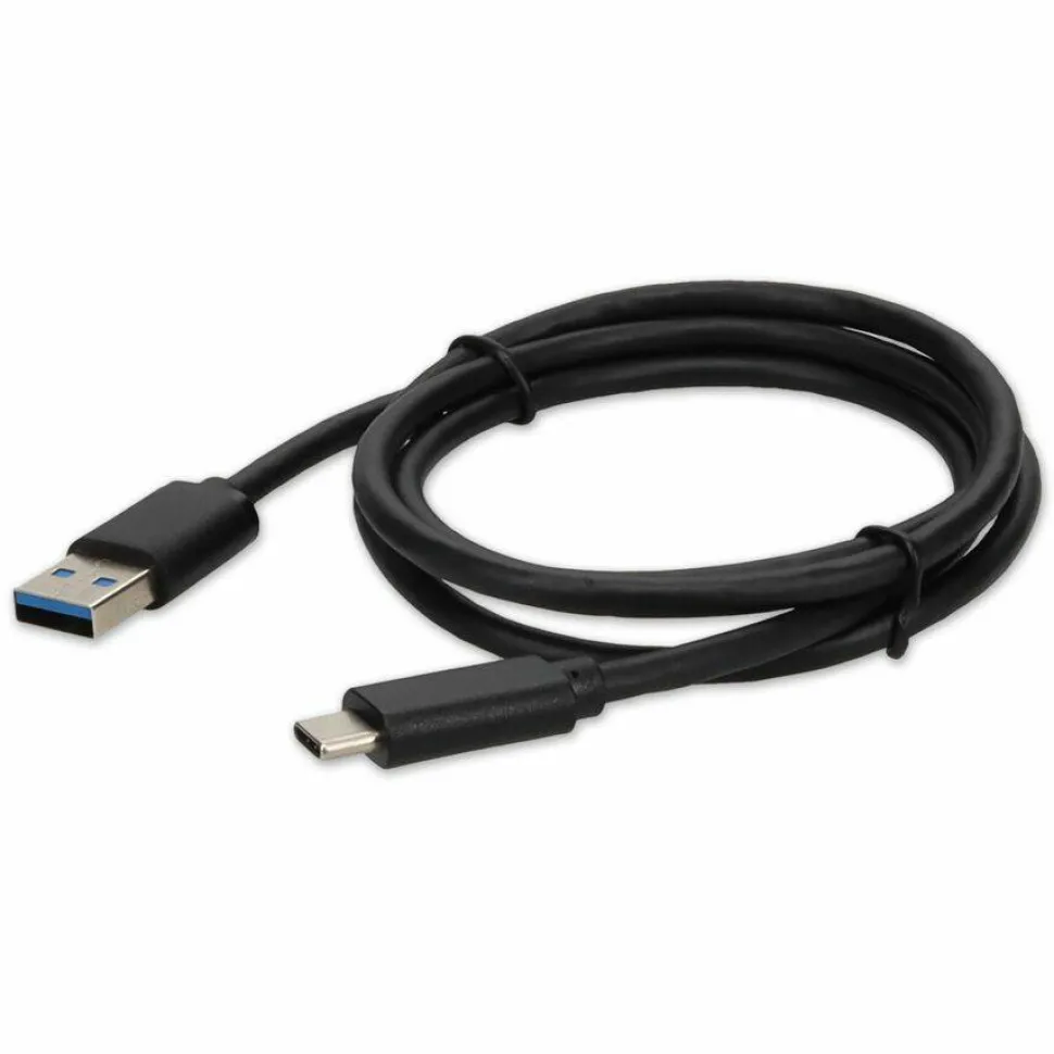 AddOn 1.0m (3.3ft) USB C 3.1 Male to USB A 3.0 Male Black Cable