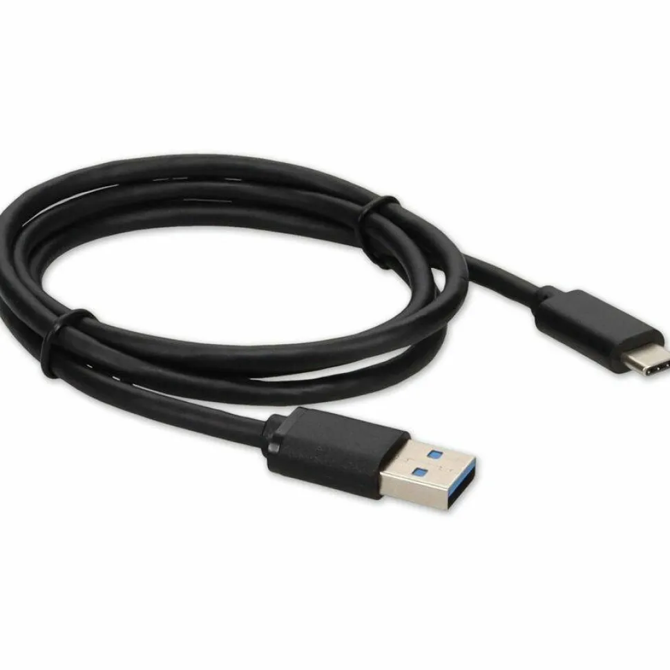 AddOn 1.0m (3.3ft) USB C 3.1 Male to USB A 3.0 Male Black Cable