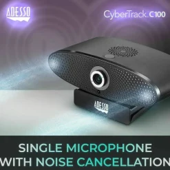 Adesso CyberTrack C100 Webcam - 8 Megapixel - 30 fps - USB 2.0