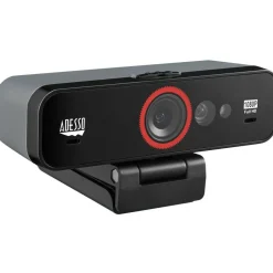 Adesso CyberTrack F1 Webcam - Window Hello Certified - 2.1 Megapixel - 30 fps - USB 2.0 - 1 Each