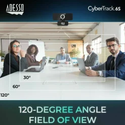 Adesso CyberTrack 6S Webcam - 8 Megapixel - 30 fps - USB 2.0 - TAA Compliant
