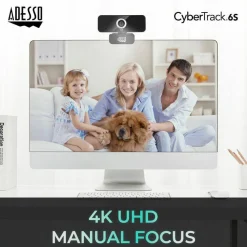 Adesso CyberTrack 6S Webcam - 8 Megapixel - 30 fps - USB 2.0 - TAA Compliant
